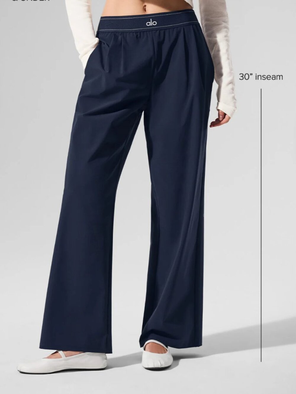 ALO Yoga High/Low Rise Commuting Yoga Pants 🌙 Regular Size 30”🥰 - Picture 5 of 7